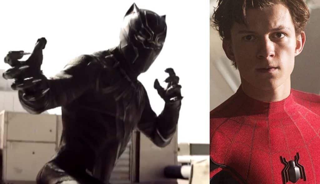 tom holland spider-man black panther