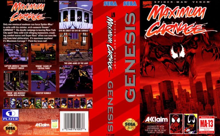 Spider man maximum carnage sega коды