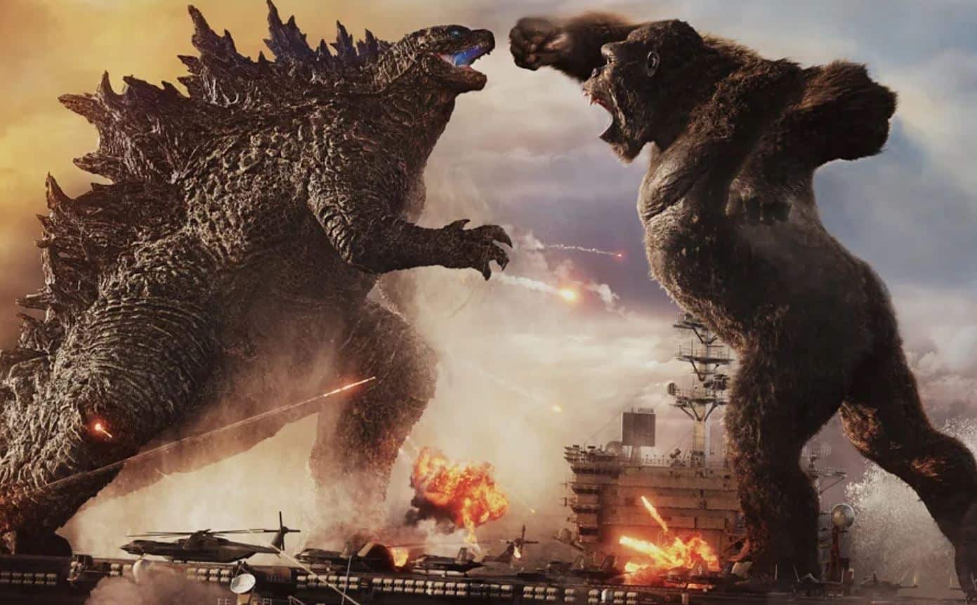 godzilla vs kong fight green screen