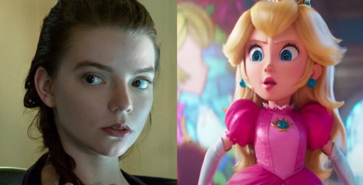 Anya Taylor Joy Shows Off Princess Peach Cosplay At Super Mario Bros Movie Screening 