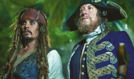 pirates of the caribbean geoffrey rush johnny depp